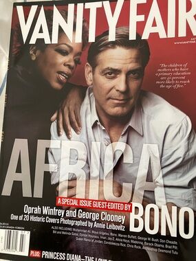 Vanity Fair 2007 cover w/ Oprah Winfrey & George Clooney